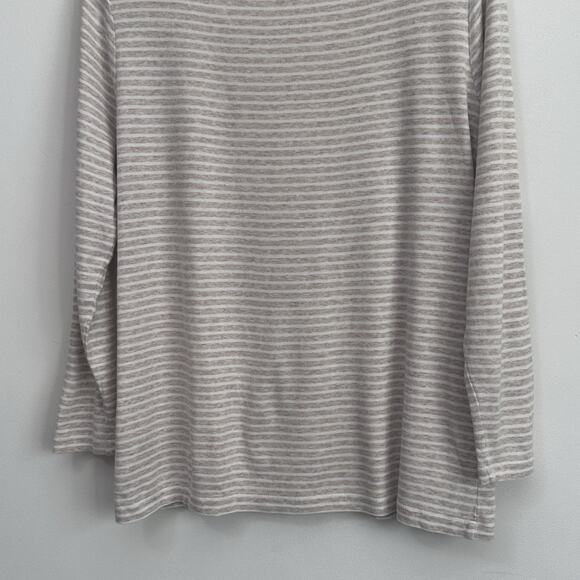 Vineyard Vines Womens Tee L Boat Neck 3/4 Sleeve Preppy Stripes Casual Pullover - Picture 7 of 8